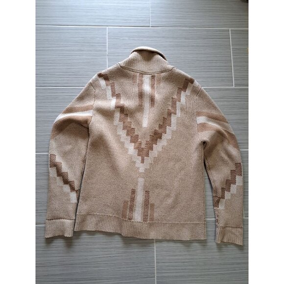 Billy Reid Parsons Cardigan XL Camel Sweater Shawl Collar Cashmere Wool Silk Men - Picture 10 of 10